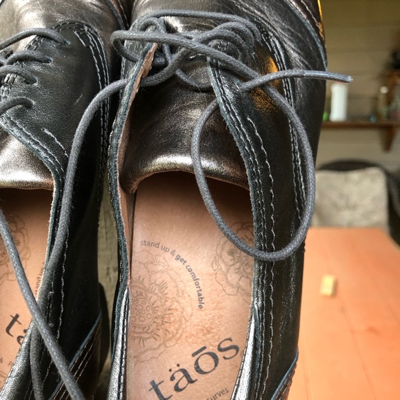 Taos pump heel lace up shoes bronze brown shimmer - Picture 4 of 7